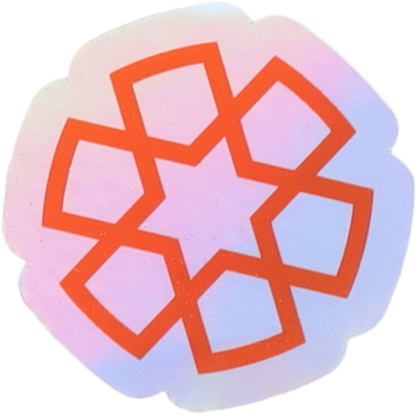 Orange Star Sticker