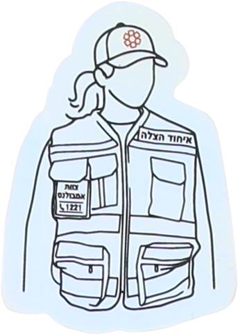 Volunteer Female Medic Sticker