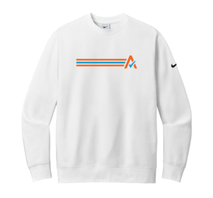 Unisex Nike Club Fleece Sleeve Swoosh Crew	