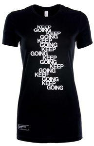"Keep Going" contoured tee