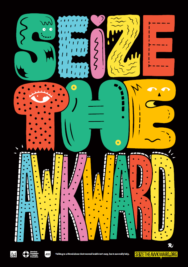 Seize the Awkward Small Posters (Pack of 5)