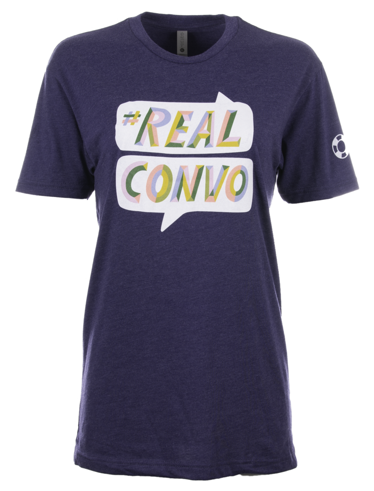 Unisex Illustrated #RealConvo Crewneck