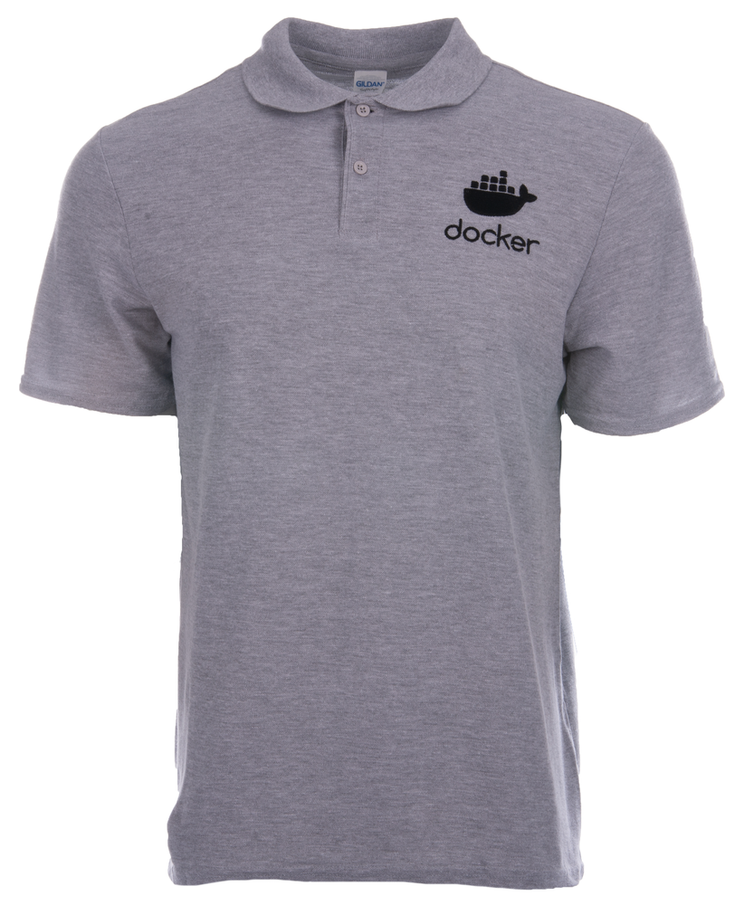 Docker Logo Grey Polo
