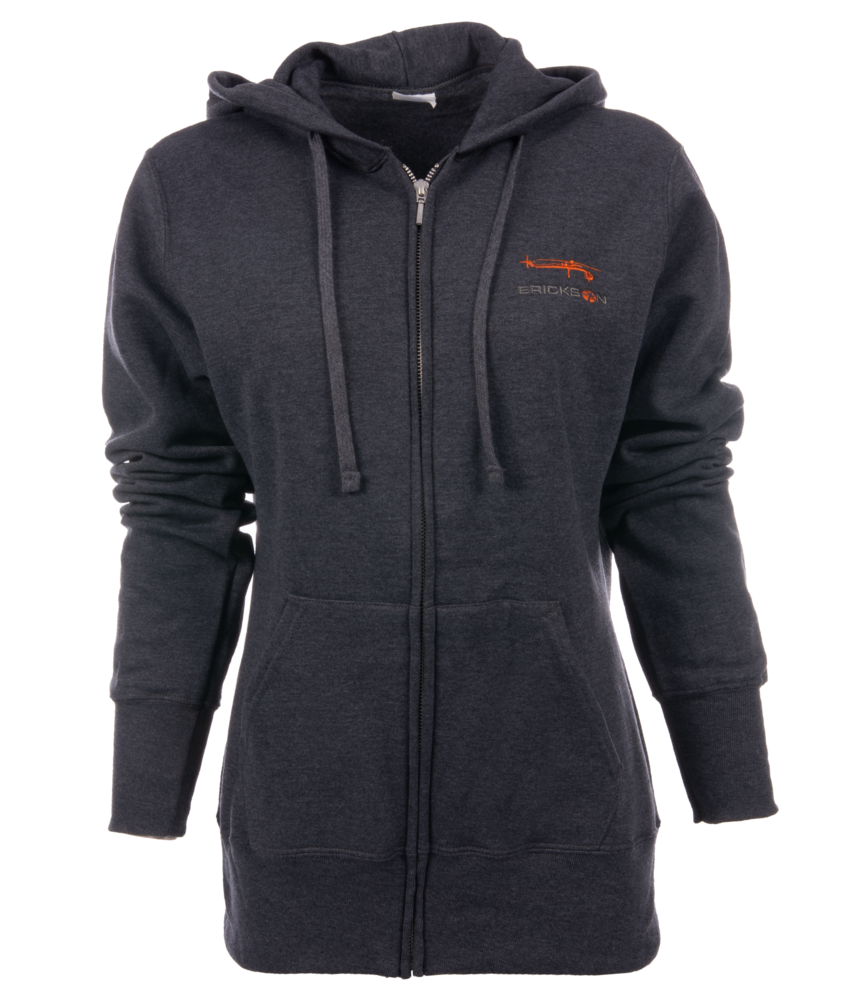 Women's Air Crane Zippered Hooded Sweatshirt