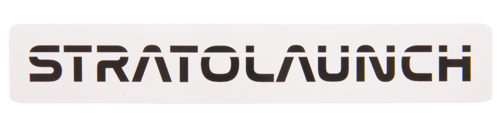 Stratolaunch Full Logo Sticker - White
