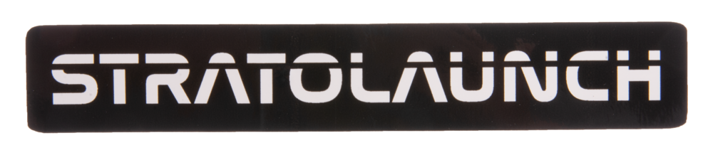 Stratolaunch Full Logo Sticker - Black
