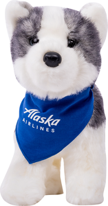 Alaska Airlines Plush Husky