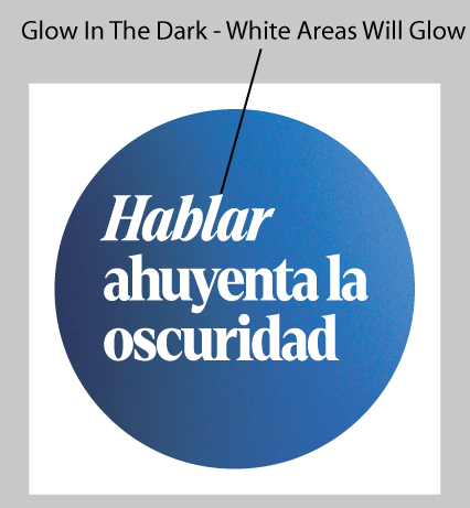 Talk Away the Dark Tattoo SPANISH - (Pack of 10)