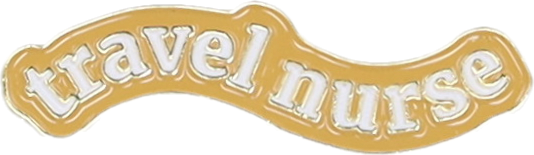 Travel Nurse Enamel Pin