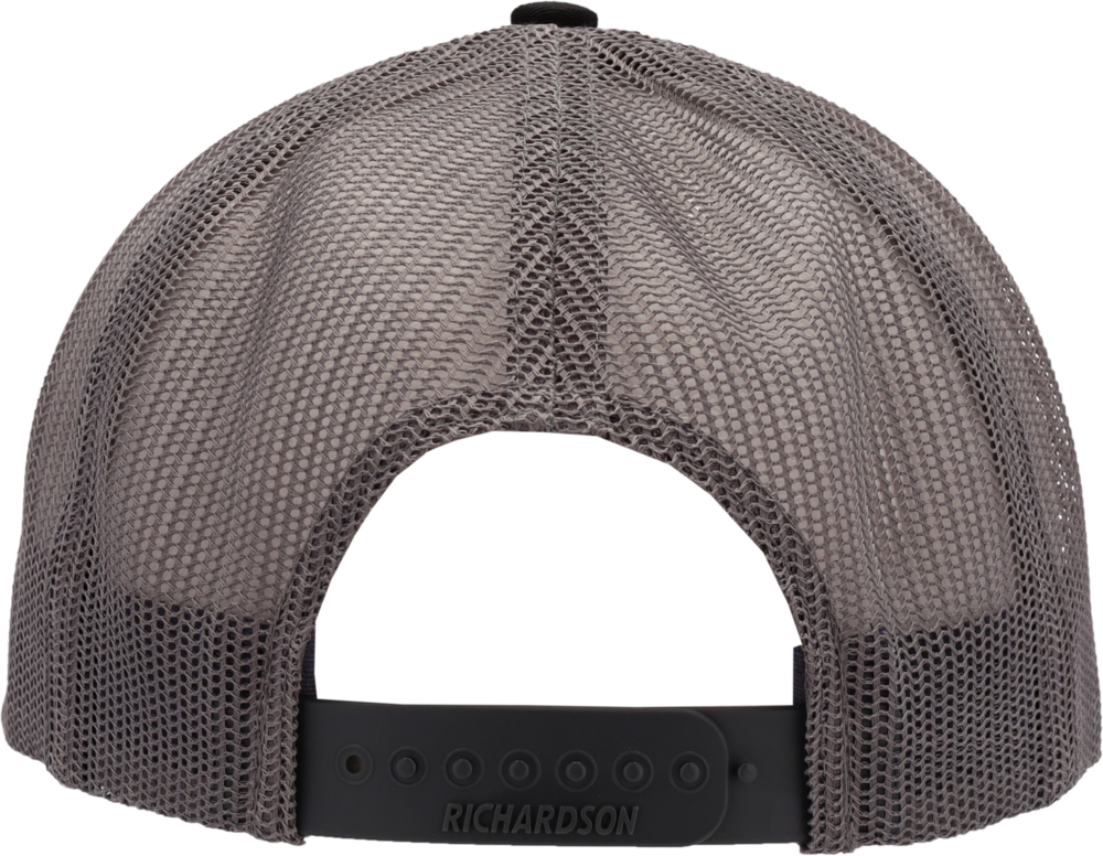 Richardson Hat with Leather Patch – Black