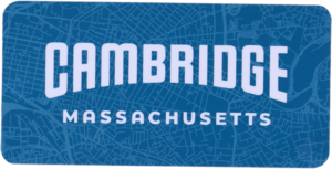 Cambridge, Massachusetts Map Sticker