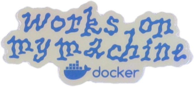 'Works on My Machine' Scribble Sticker