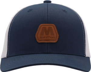 Marathon Trucker Hat - Leather Patch