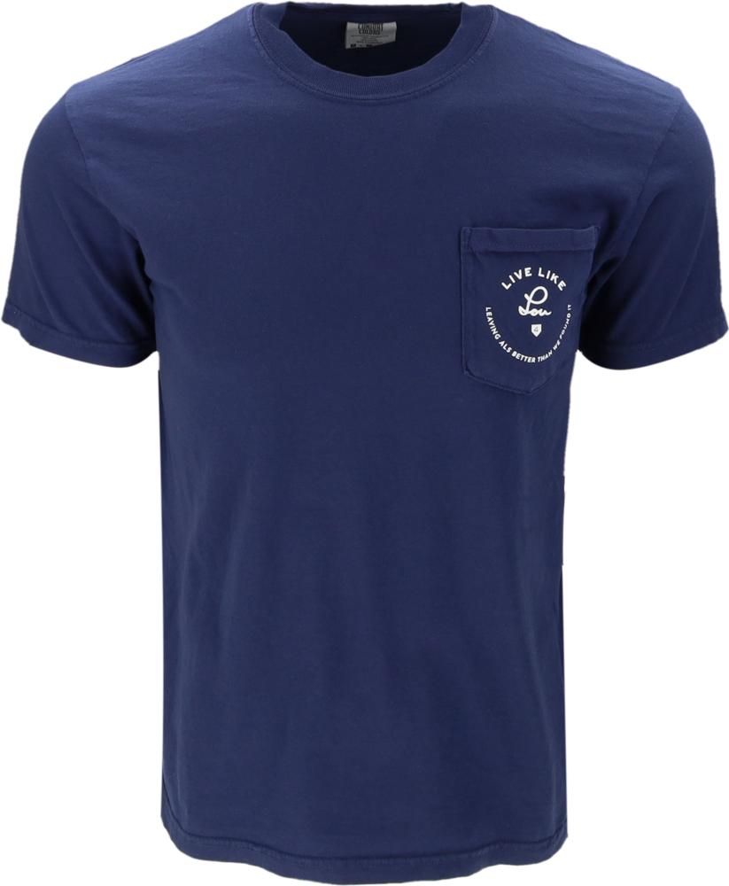 Lou Gehrig Pocket T-Shirt (Navy)