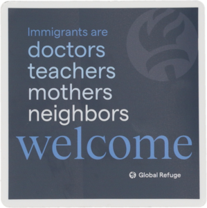 Immigrants Are Welcome Here Sticker
