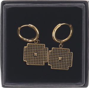BlueBird Earrings Hanging - Gold