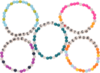 Pharmacy Technician Beaded Word Bracelets (Set of 5) image 1