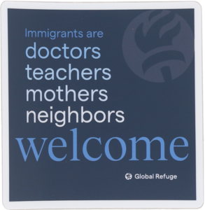 Immigrants Are Welcome Here Stickers (Packs of 5)