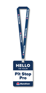 Marathon Brand - Pit Stop Pro - Lanyard + Badge