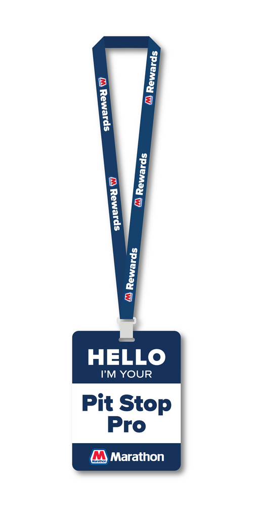 Marathon Brand - Pit Stop Pro - Lanyard + Badge