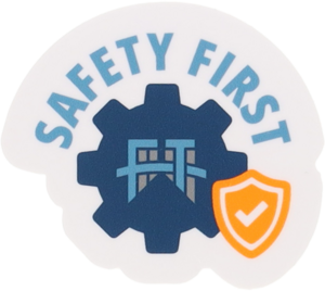Safety First Sticker