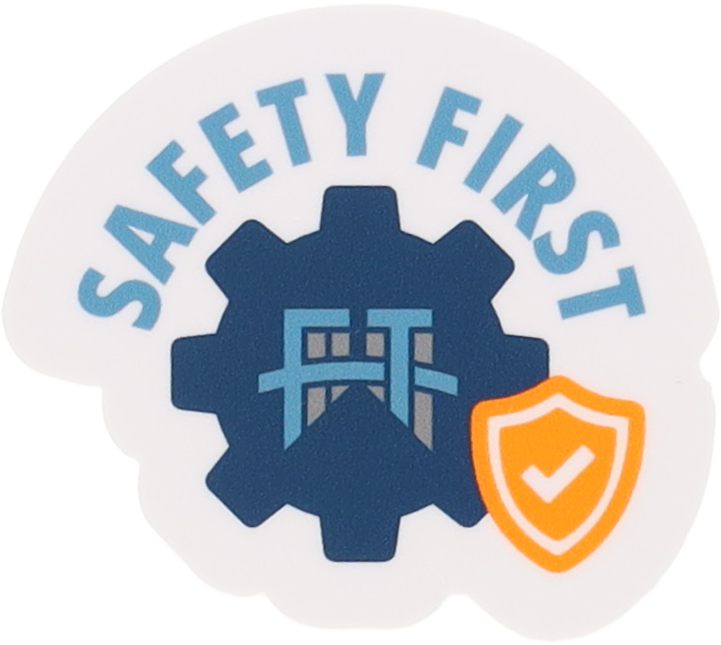 Safety First Sticker
